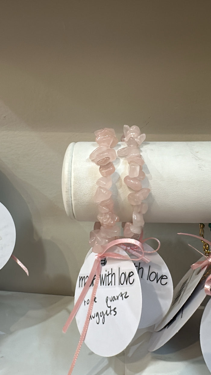 Rose Quartz Bracelet by Kimberly Aman