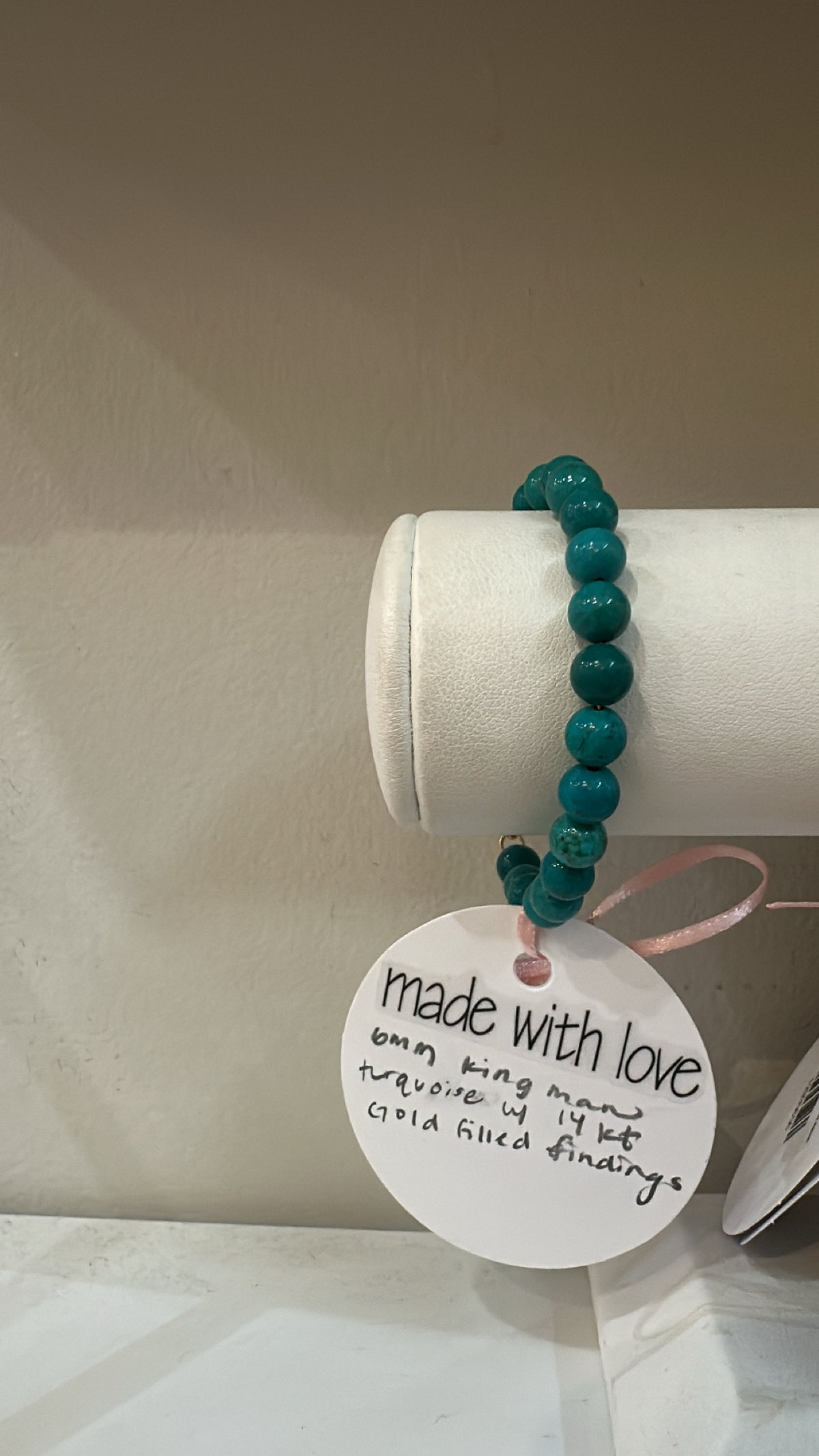 6 mm Turquoise Bracelet by Kimberly Aman
