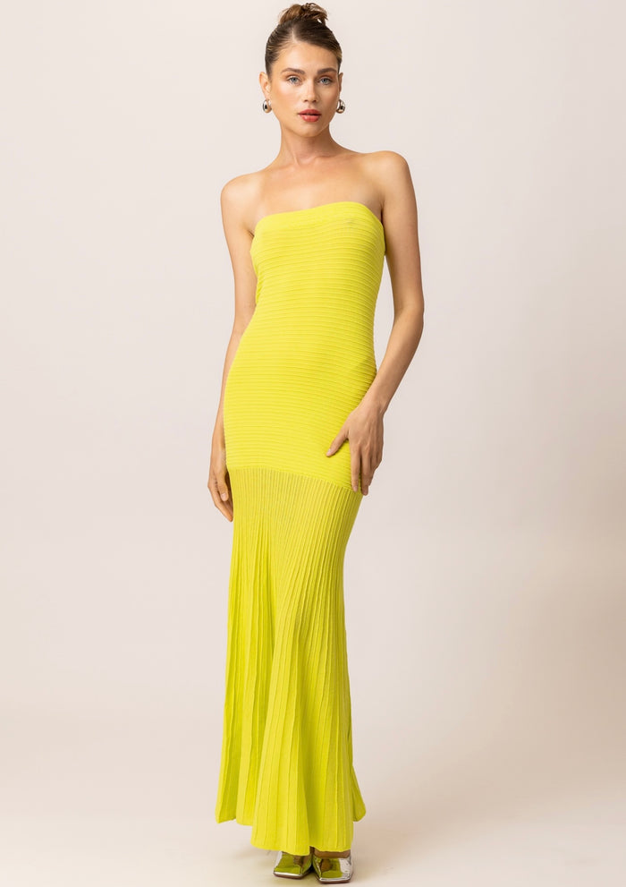 Strapless Maxi Dress by Line and Dot