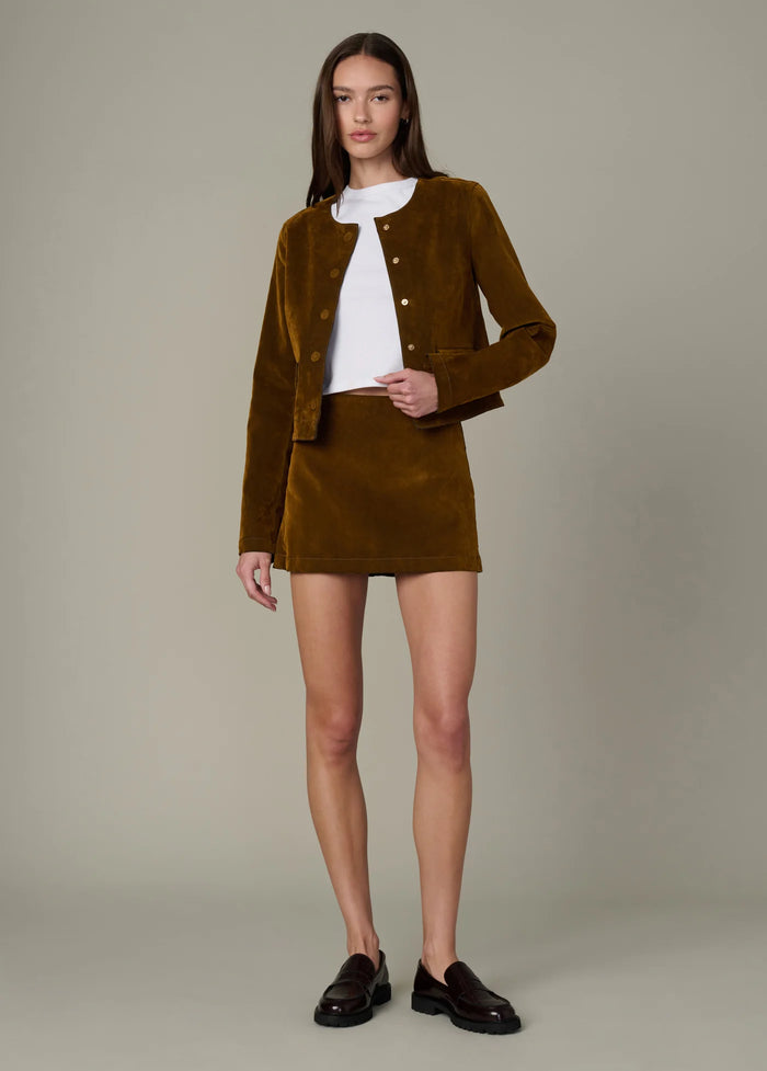 The Suede Mini Skirt by Joe's