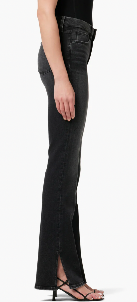 The High Honey Bootcut 34" Inseam with Slit in Black by Joe's Jeans