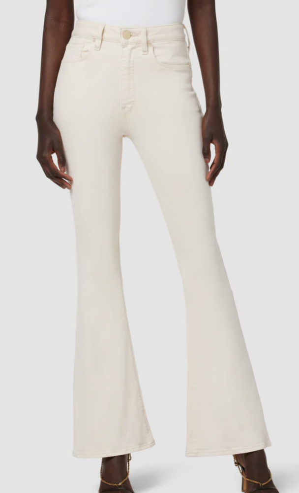 High Rise Flare Bootcut Jeans in white by Hudson Jeans