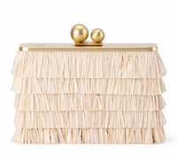 Carlita Fringe Clutch Bag by Olga Berg