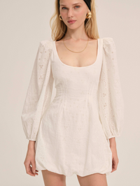 Eyelet Long Sleeve Mini Dress by For Love and Lemons