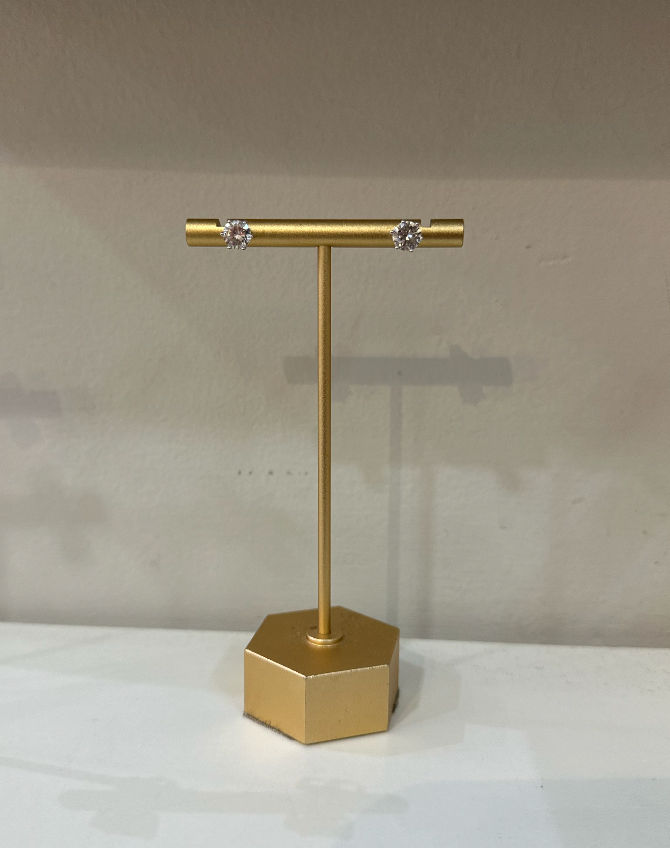 Cubic Zirconia Stud Earrings by Charzie Jewelry