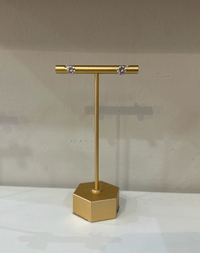 Cubic Zirconia Stud Earrings by Charzie Jewelry