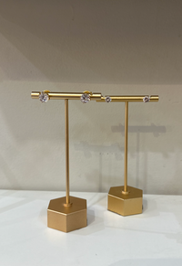 Cubic Zirconia Stud Earrings by Charzie Jewelry