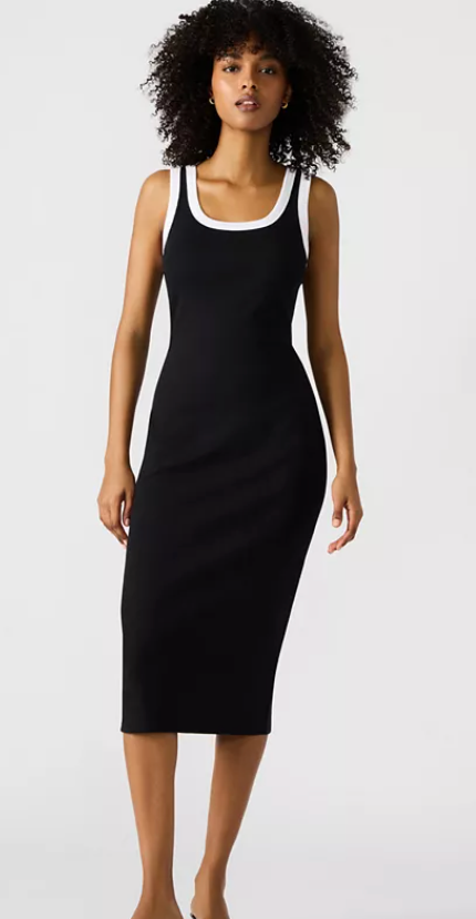 Azalea Dress in Black & White by Steve Madden