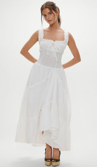 Keepsake Cotton Ruffle Maxi Dress by Frankie's Bikinis