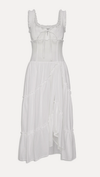 Keepsake Cotton Ruffle Maxi Dress by Frankie's Bikinis