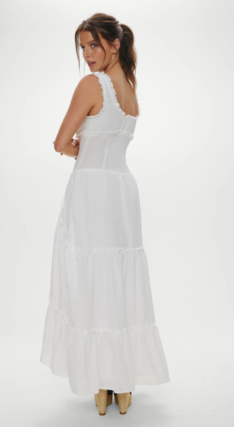 Keepsake Cotton Ruffle Maxi Dress by Frankie's Bikinis