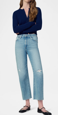 The Blake Cropped Wide Leg with Cut Hem by Joe's Jeans