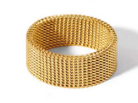 Gold Thick Band Ring by Jurate