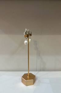 Starfish and freshwater pearl earrings by Charzie Jewelry