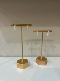 Pearl Hoop Earrings by Charzie Jewlery