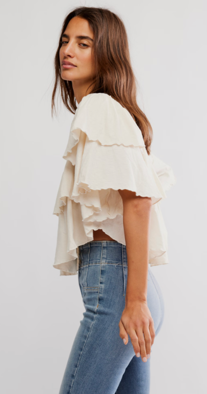 Ruffle Rose Party Top by Free People