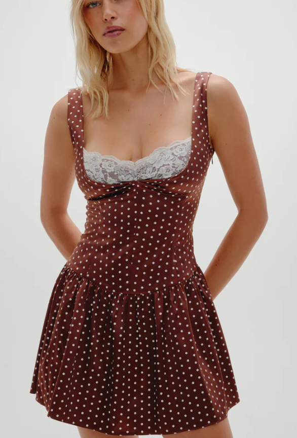 Enchantment Polka Dot Mini Dres by Frankie's Bikins