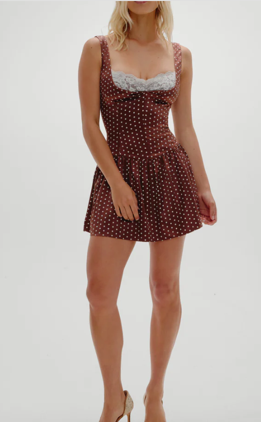 Enchantment Polka Dot Mini Dres by Frankie's Bikins
