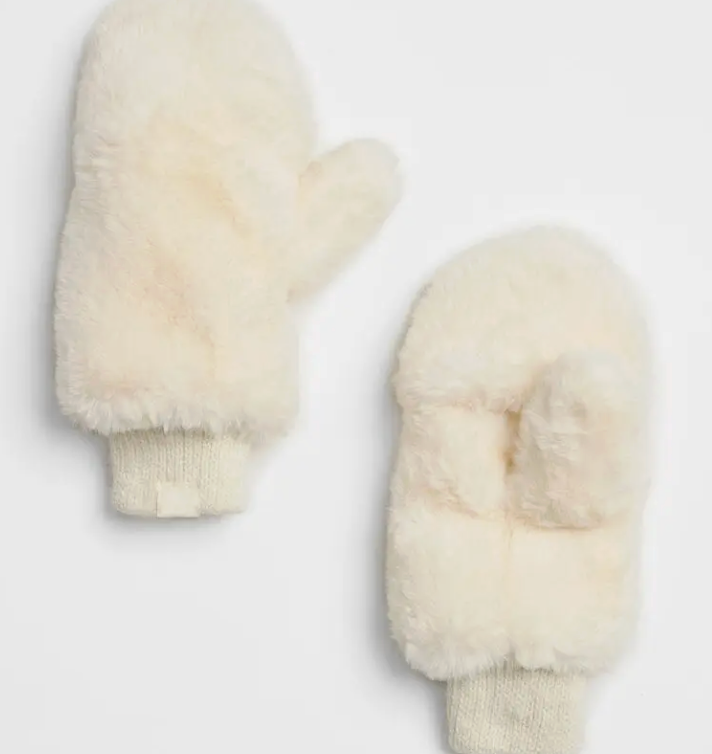 Mittens/ Gloves in Cream, Light Brown, Dark Brown, or Black