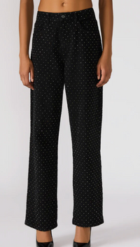 Rhinestone Black Jean Pant by Steve Madden