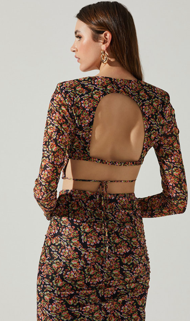 Floral Long Sleeve Top by ASTR the label