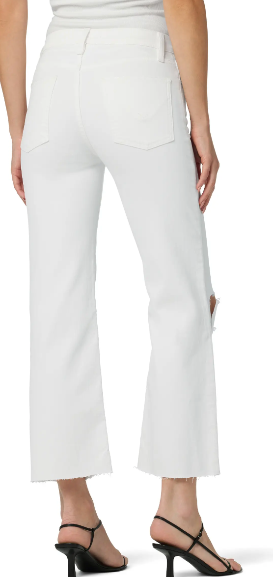 White Wide Leg Crop Jean By Hudson Jeans