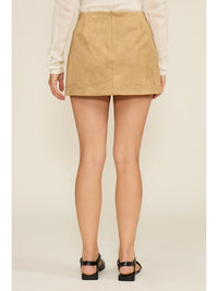 Faux Suede Skirt by Lucy Paris