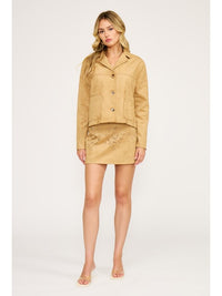 Faux Suede Jacket by Lucy Paris