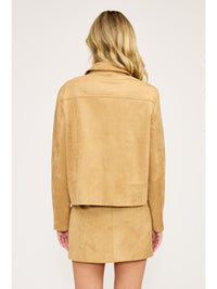 Faux Suede Jacket by Lucy Paris