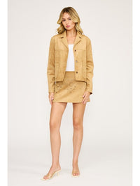 Faux Suede Jacket by Lucy Paris