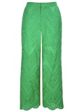 Green Eyelet Pant by Lucy Paris