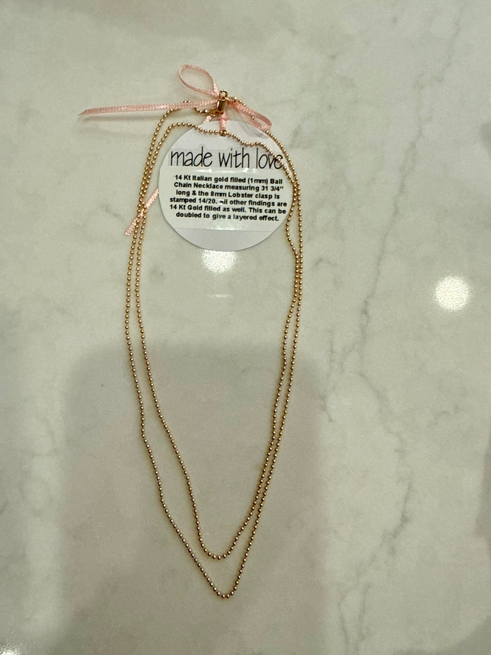 Ball Chain Necklace by Kimberly Aman