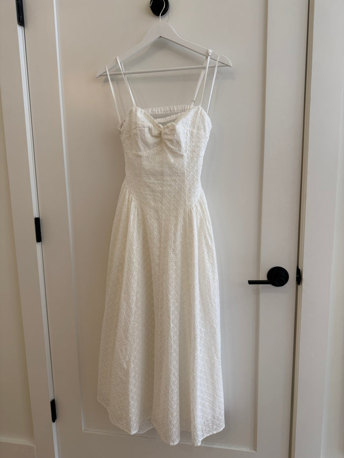 Destene White Midi Dress by NIA