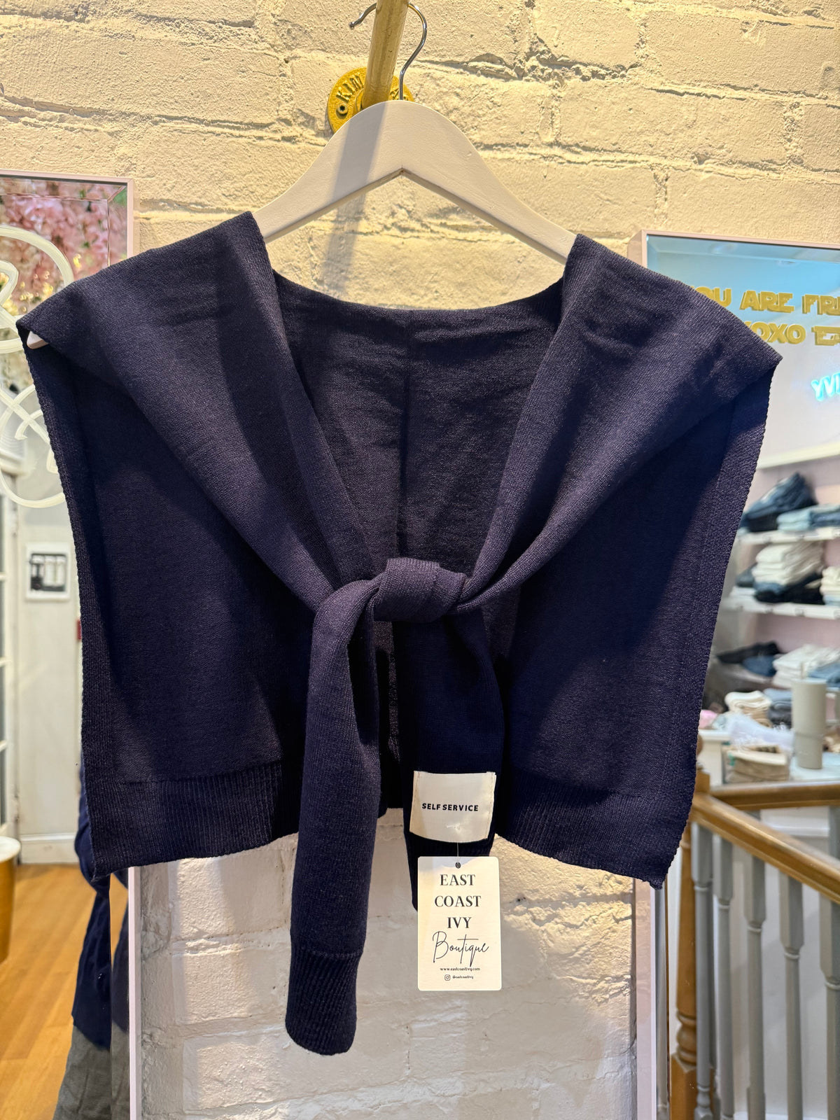 Knotted Sweater Shawl