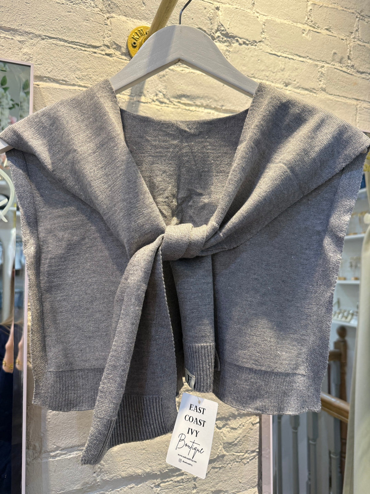 Knotted Sweater Shawl