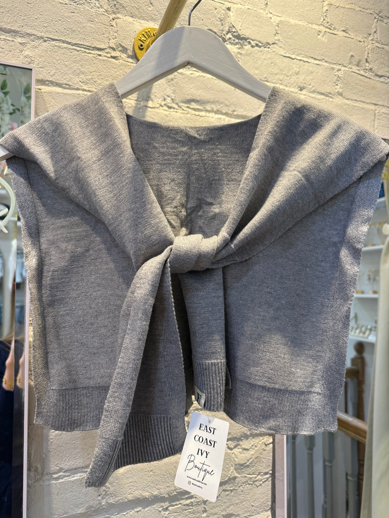 Knotted Sweater Shawl