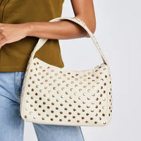 Studded Medium Sized Shoulder Bag