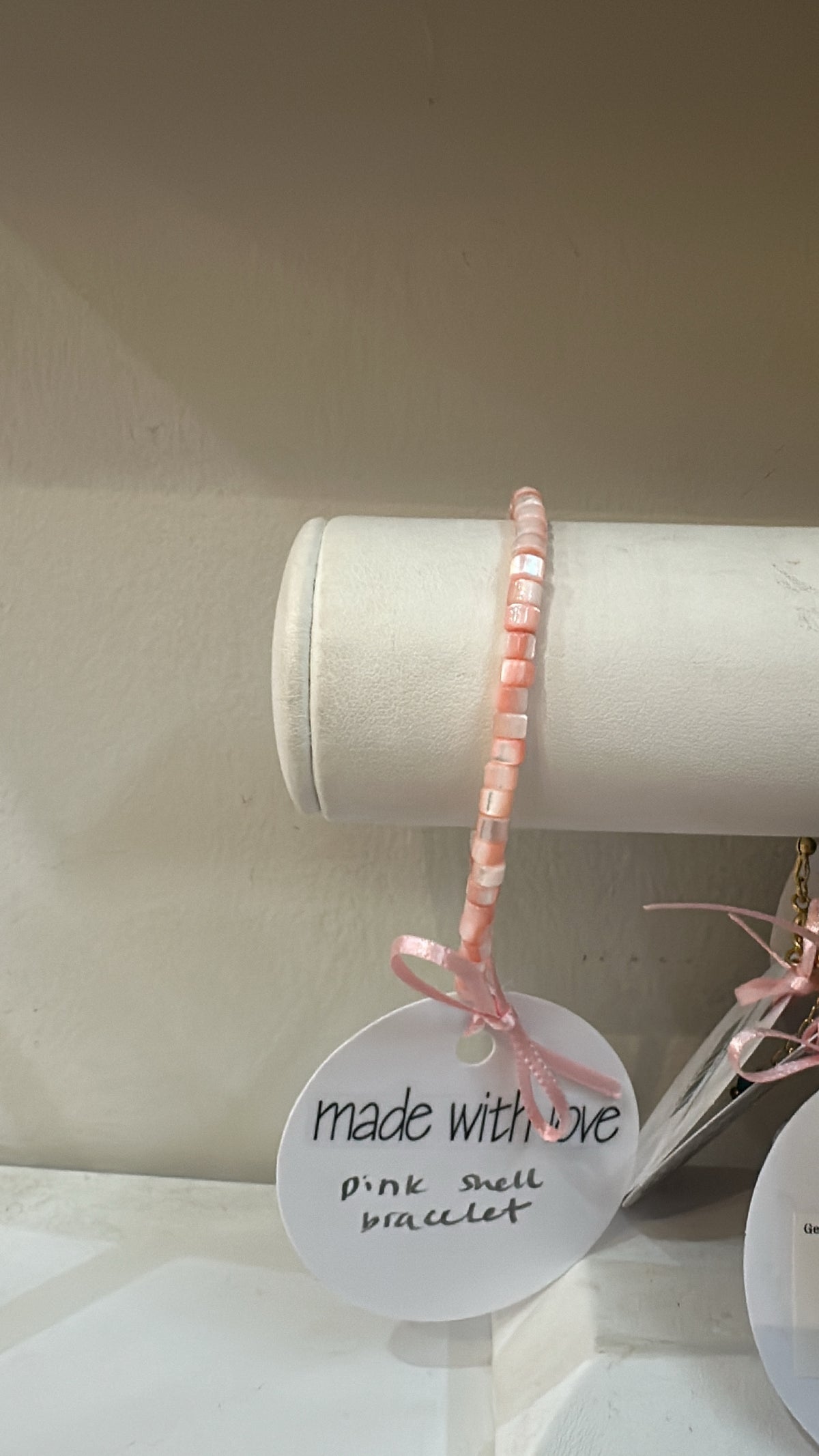 Pink Shell Bracelet by Kimberly Aman