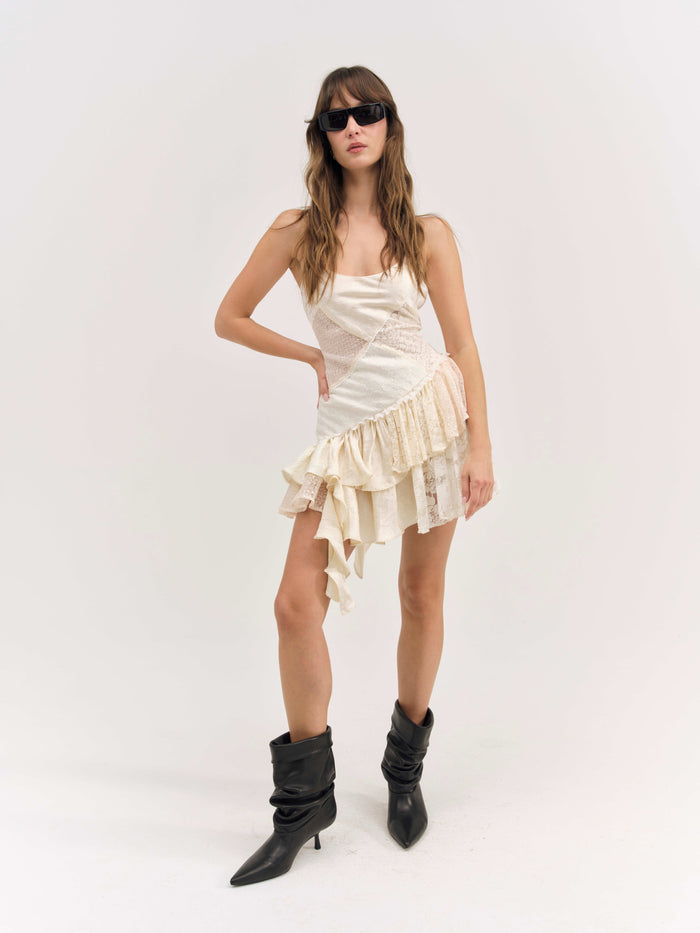 Paulina Patchwork Mini Dress by For Love and Lemons