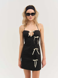 Helena Bow Poplin Mini Dress by For Love and Lemons