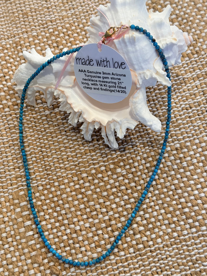 Arizona Turquoise Gemstone Necklace by Kimberly Aman