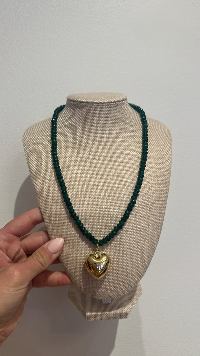 Jade Gemstone Beaded Necklace by Kimberly Aman