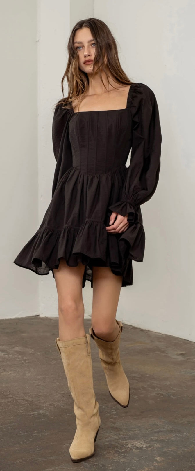 Corset Black Mini Dress