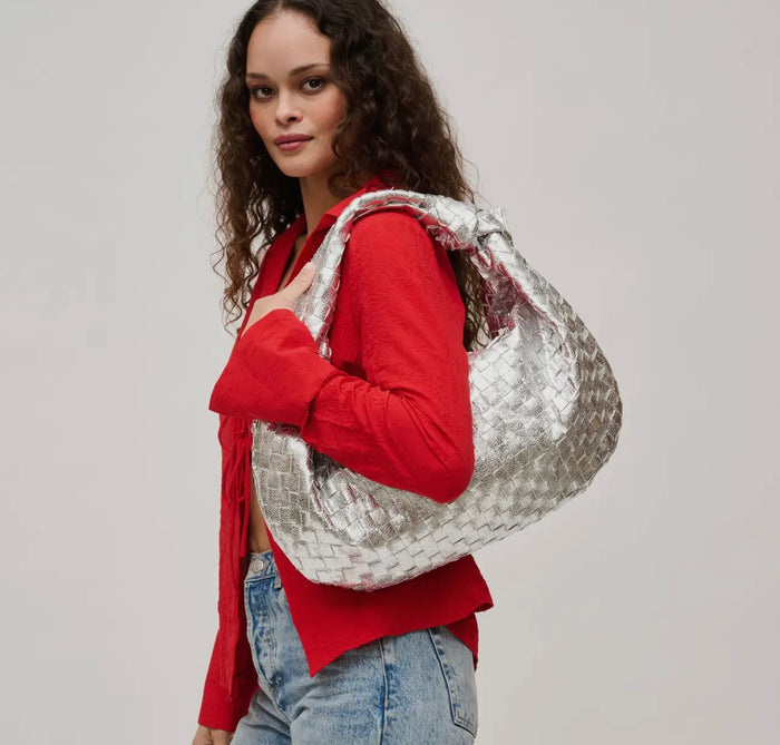 Large Woven Shoulder Bag