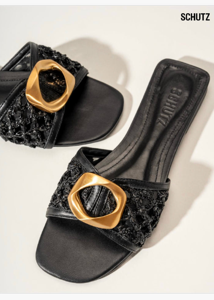 Black Sandals by Schutz