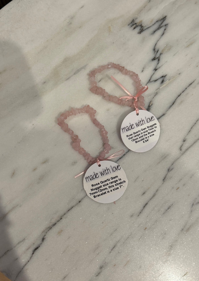 Rose Quartz Bracelet by Kimberly Aman