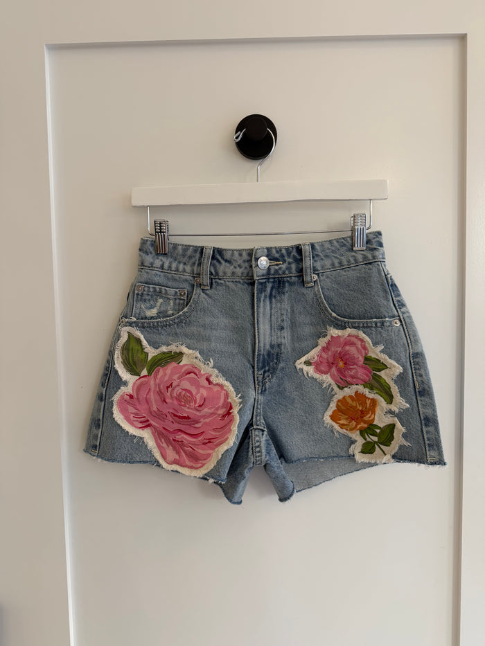 Printed Denim Short by Steve Madden