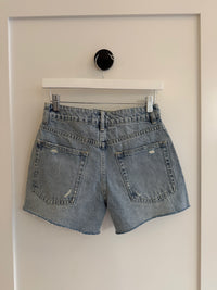 Printed Denim Short by Steve Madden