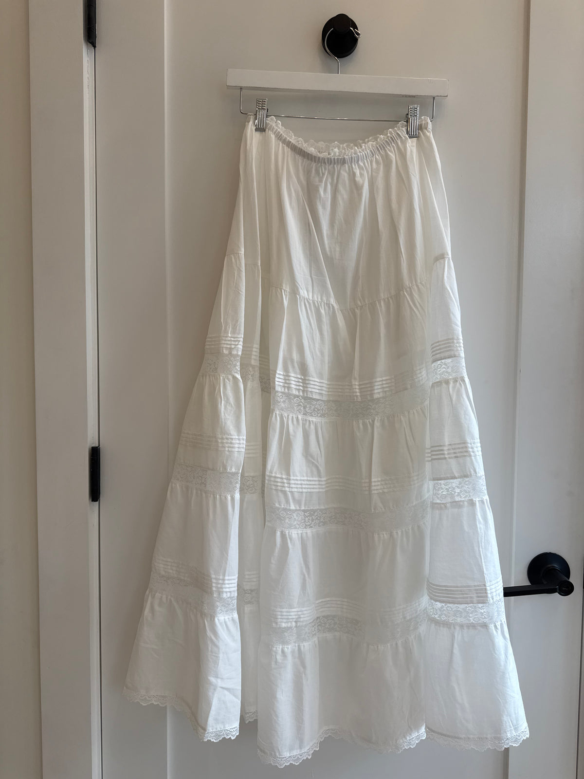 Elisse White Lace Maxi Skirt by Steve Madden