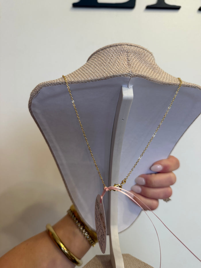 Gold Plated Coin Lariat Necklace by Kimberly Aman